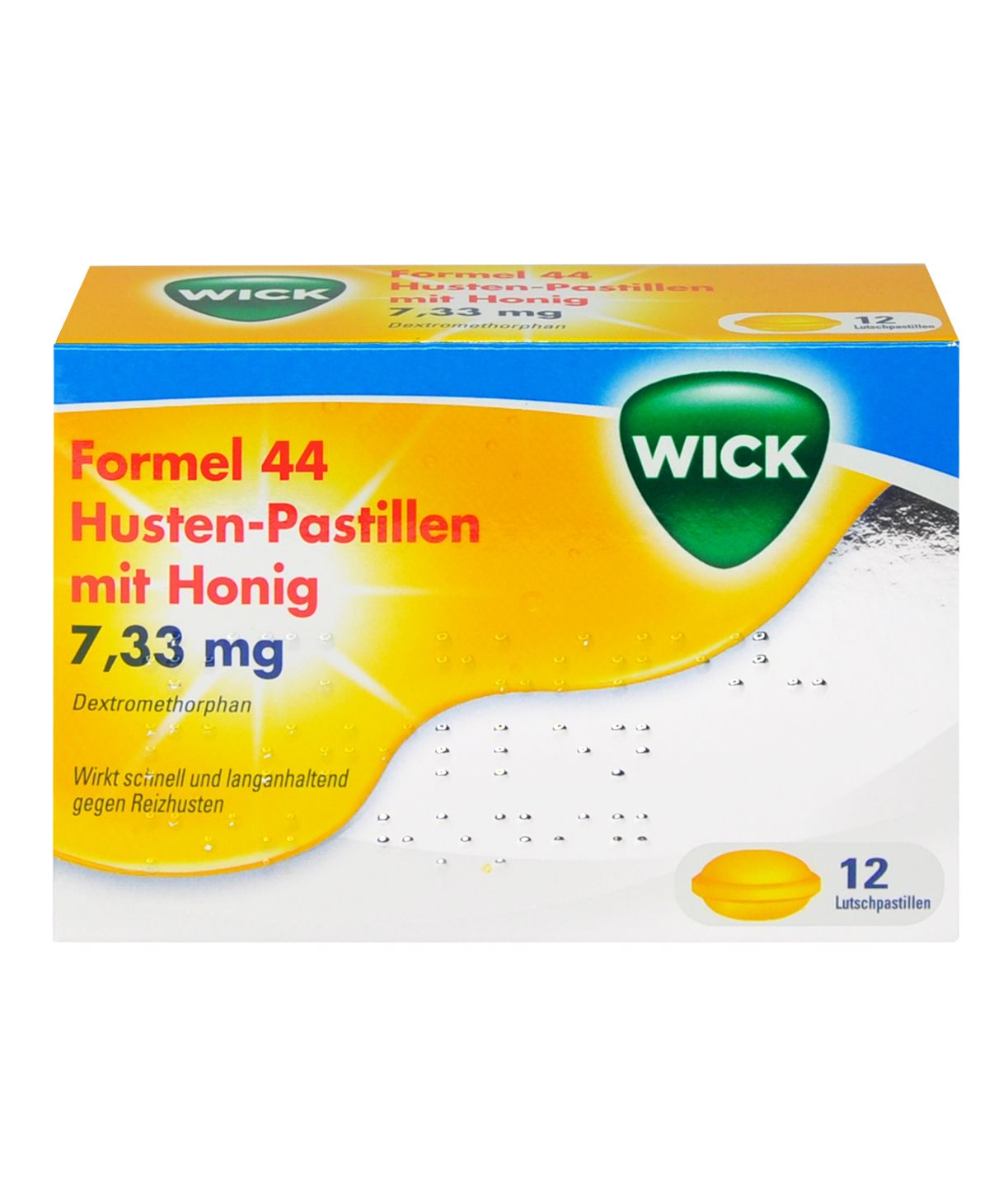 Abbildung WICK Formel 44 Husten-Pastillen mit Honig 7,33 mg