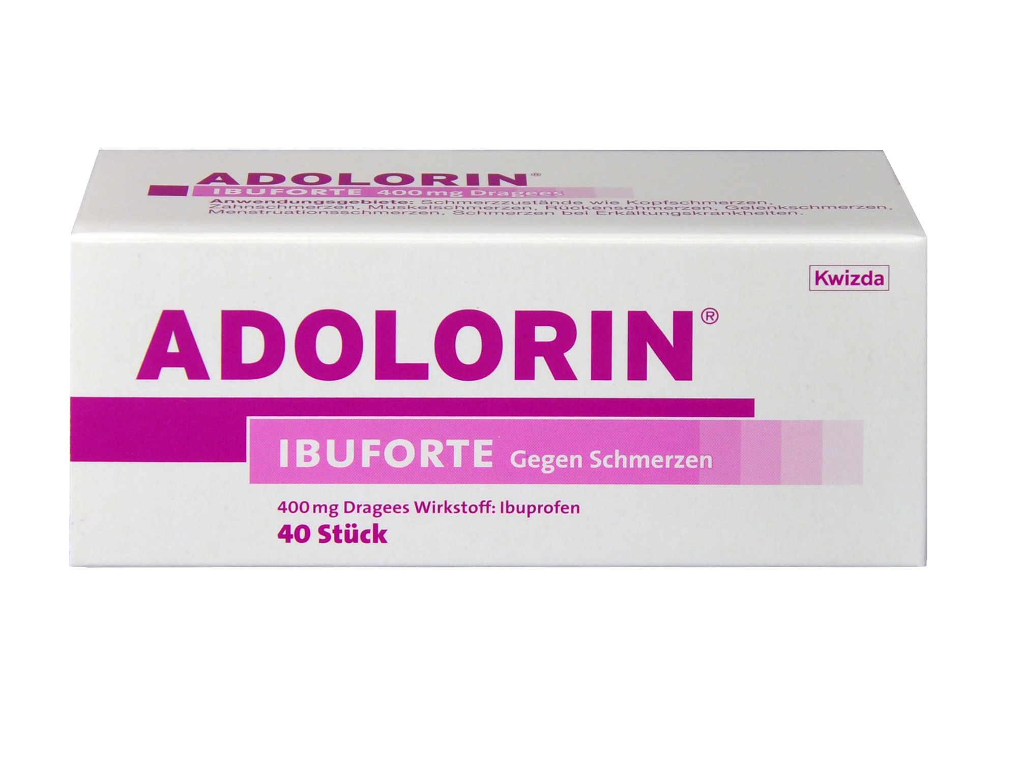 Abbildung Adolorin Ibuforte 400 mg Dragees