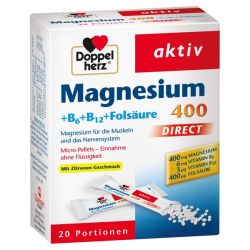 Doppelherz aktiv Magnesium B6 + B12 direct 