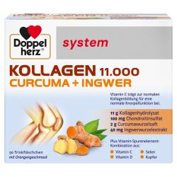 Doppelherz system Kollagen 11000 Curcuma + Ingwer 30St