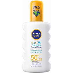 Nivea Kids Schutz & Sensitiv Sonnenspray LF 50+