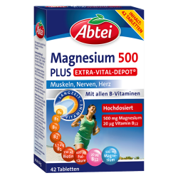 Abtei Magnesium 500 Plus Extra-Vital-Depot Tabletten