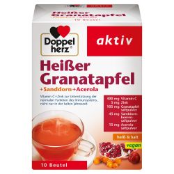 Doppelherz aktiv Heißer Granatapfel mit Sanddorn + Acerola 
