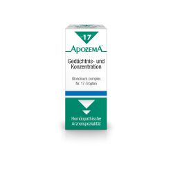 Apozema Nr. 17 Gedächtnis- und Konzentrations-Tropfen Glonoinum complex