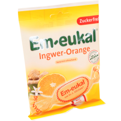Em-Eukal Ingwer-Orange zuckerfrei Bonbons