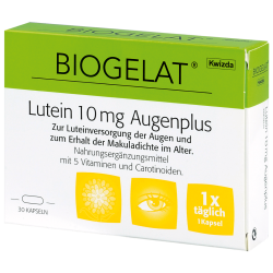 Biogelat Lutein 10mg Augenplus Kapseln