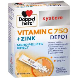 Doppelherz System Vitamin C + Zink 750mg Depot Granulat