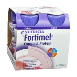 Fortimel Compact Protein Erdbeere 125ml 4ST - zurzeit nicht lieferbar
