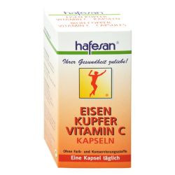 Hafesan Eisen + Kupfer + Vitamin C Kapseln