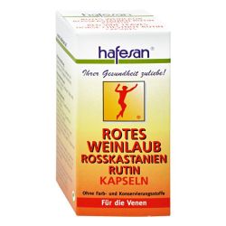 Hafesan Rotes Weinlaub + Rosskastanie + Rutin Kapseln