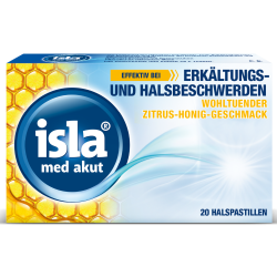 Isla Med Akut Zitrus-Honig Pastillen