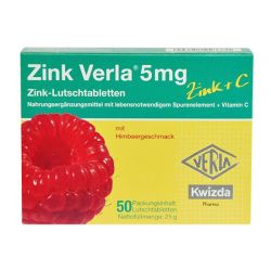 Zink Verla 5mg Himbeere