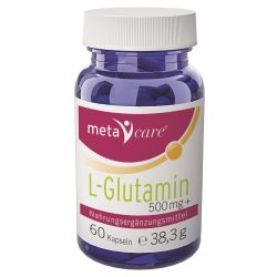 Metacare L-Glutamin 500mg Kapseln 