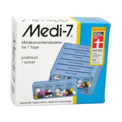 Medi-7 Medikamentendosierer 1 Woche blau