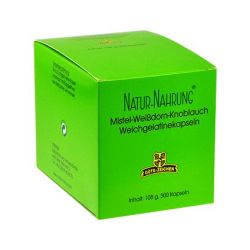 Naturnahrung Mistel-Weißdorn-Knoblauch-Kapseln 
