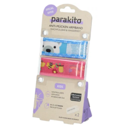 Para'kito Mückenschutz Doppelbänder für Kinder (Farbe nicht frei wählbar)
