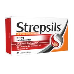 Strepsils 8,75mg Lutschtabletten Orange Zuckerfrei