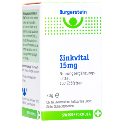 Burgerstein Zinkvital 15MG Tabletten