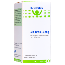 Burgerstein Zinkvital 30mg Tabletten