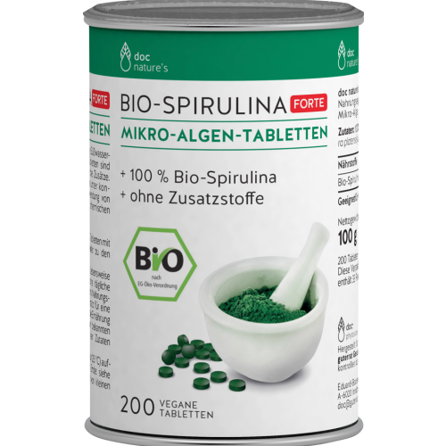 doc nature's Bio-Spirulina , Mikro-Algen-Tabletten – Vamida