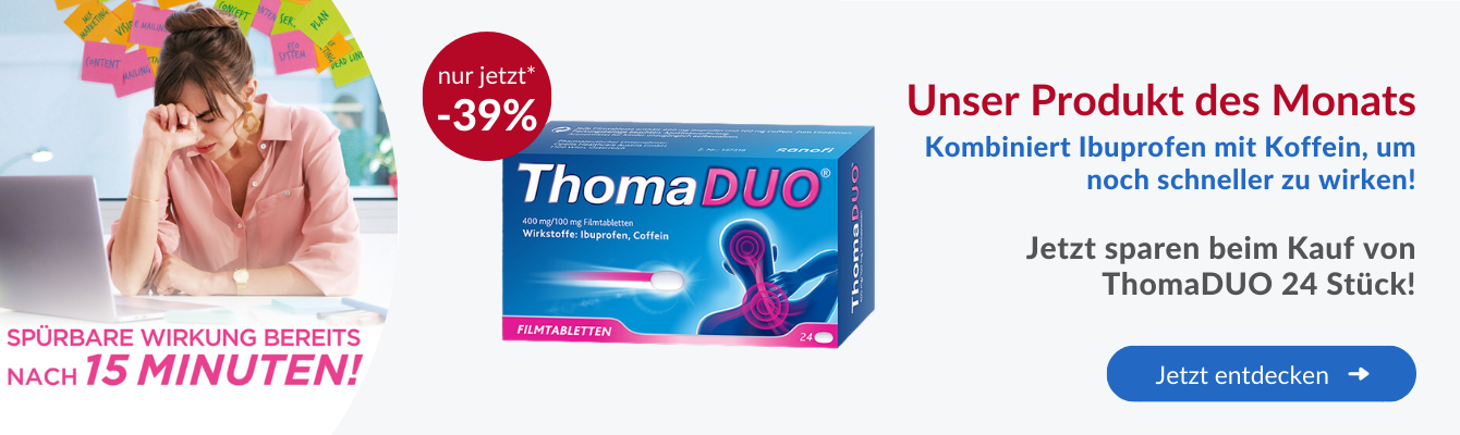ThomaDUO - Wirkungsvolles Schmerzmittel mit raschem Wirkungseintritt
