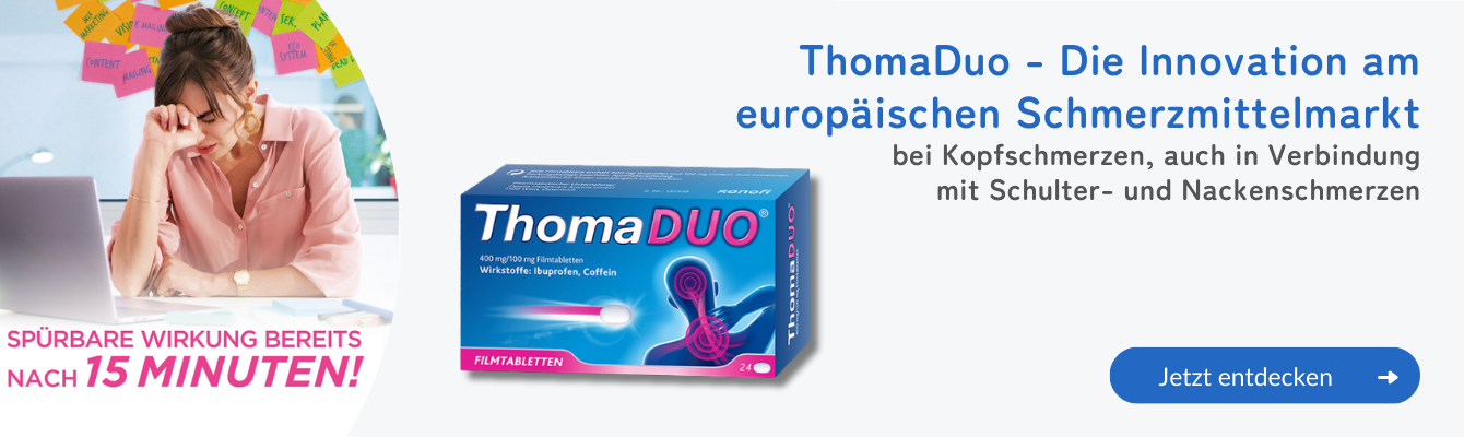 ThomaDUO - Wirkungsvolles Schmerzmittel mit raschem Wirkungseintritt